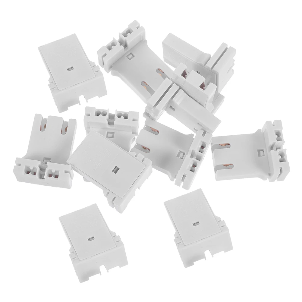 Support de lampe enfichable, 12 pièces, douille de lumière fluorescente universelle, support de Tube T12, pendentif mural, Compatible, Durable et facile
