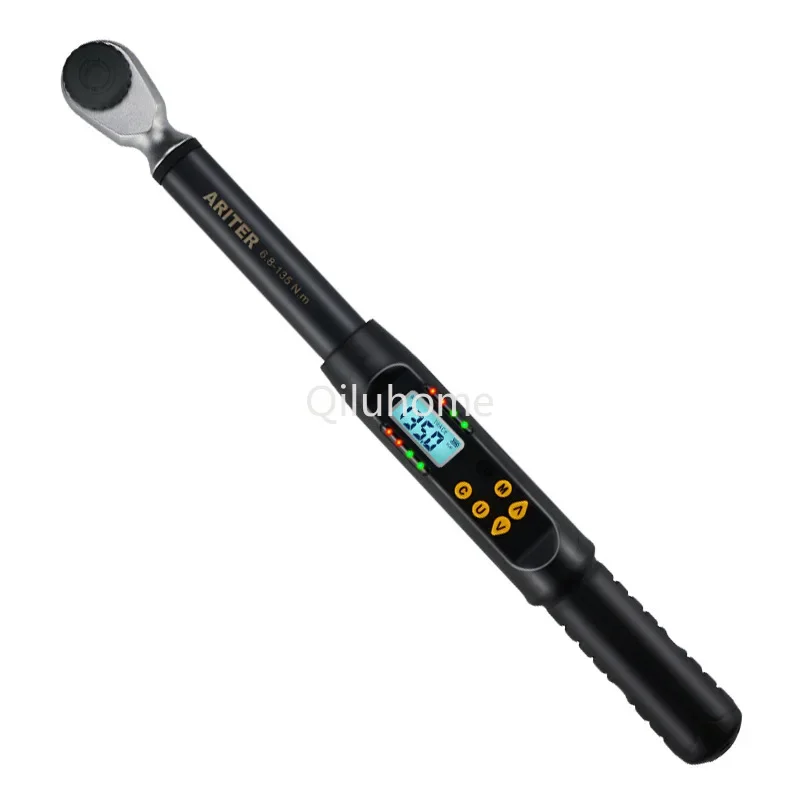 Electronic Digital Display Angle Torque Wrench Replaceable Plug Movable Head Data Output Curve Torque Wrench