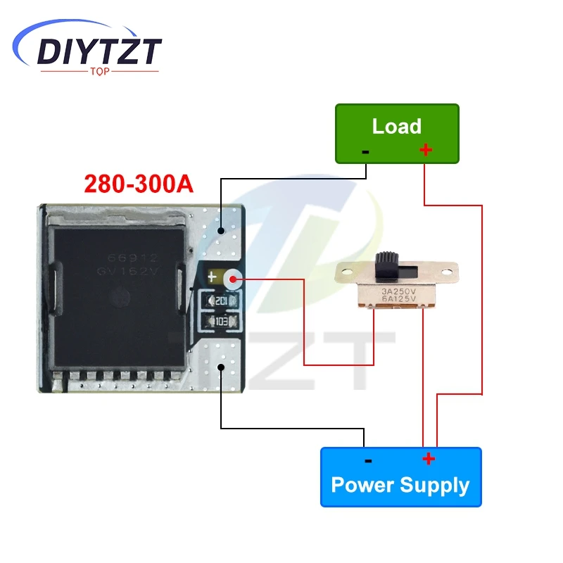 DIYTZT Mini عالية الطاقة MOS الزناد التبديل محرك وحدة تأثير المجال أنبوب PWM تنظيم لوحة التحكم الإلكترونية التبديل