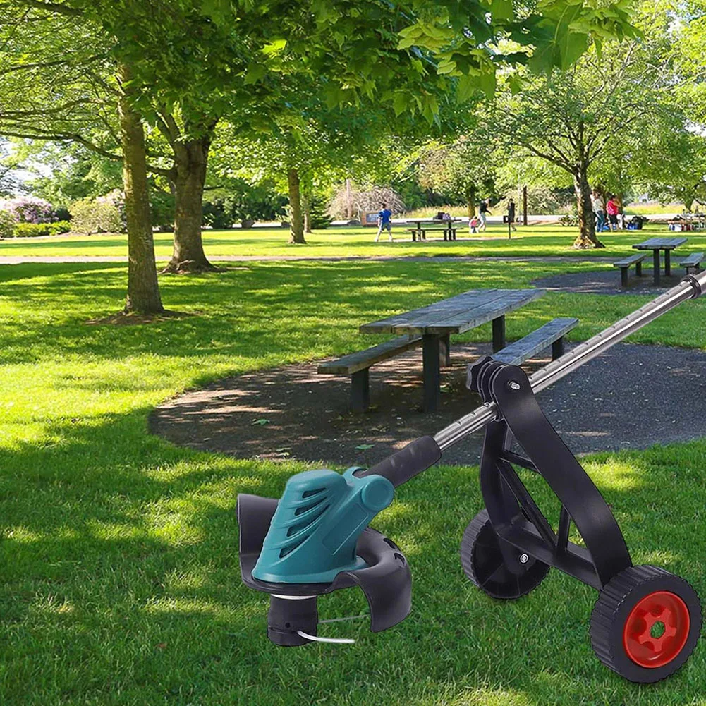 Adjustable String Trimmer Support Wheel Auxiliary Straight Roller For Grass Cutter Mower Attachment Garden Lawn Care Tool Black - view 6