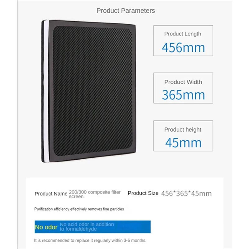 

Замена очистителя воздуха для Blueair 201/280I/303/260I/203/203Slim/270/270E Композитный фильтр очистителя воздуха