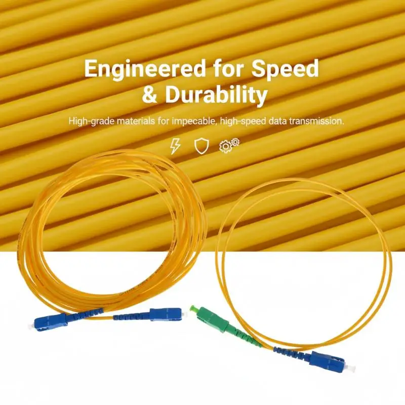 FTTH Single Mode Simplex Optical Fiber Patch Cord - close-up view