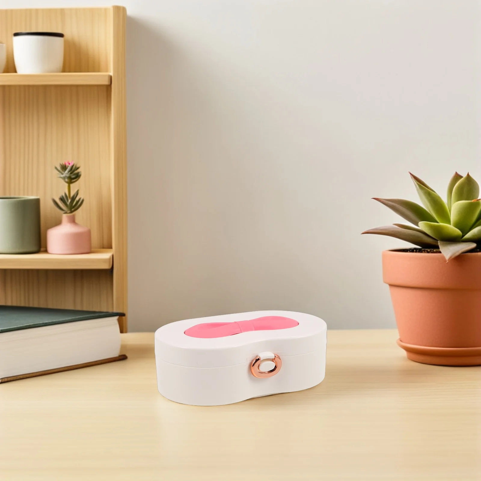 حقيبة فانيتي للأطفال للفتيات مع مرآة مدمجة ومقصورات متعددة ومنظم مكياج محمول للتخييم