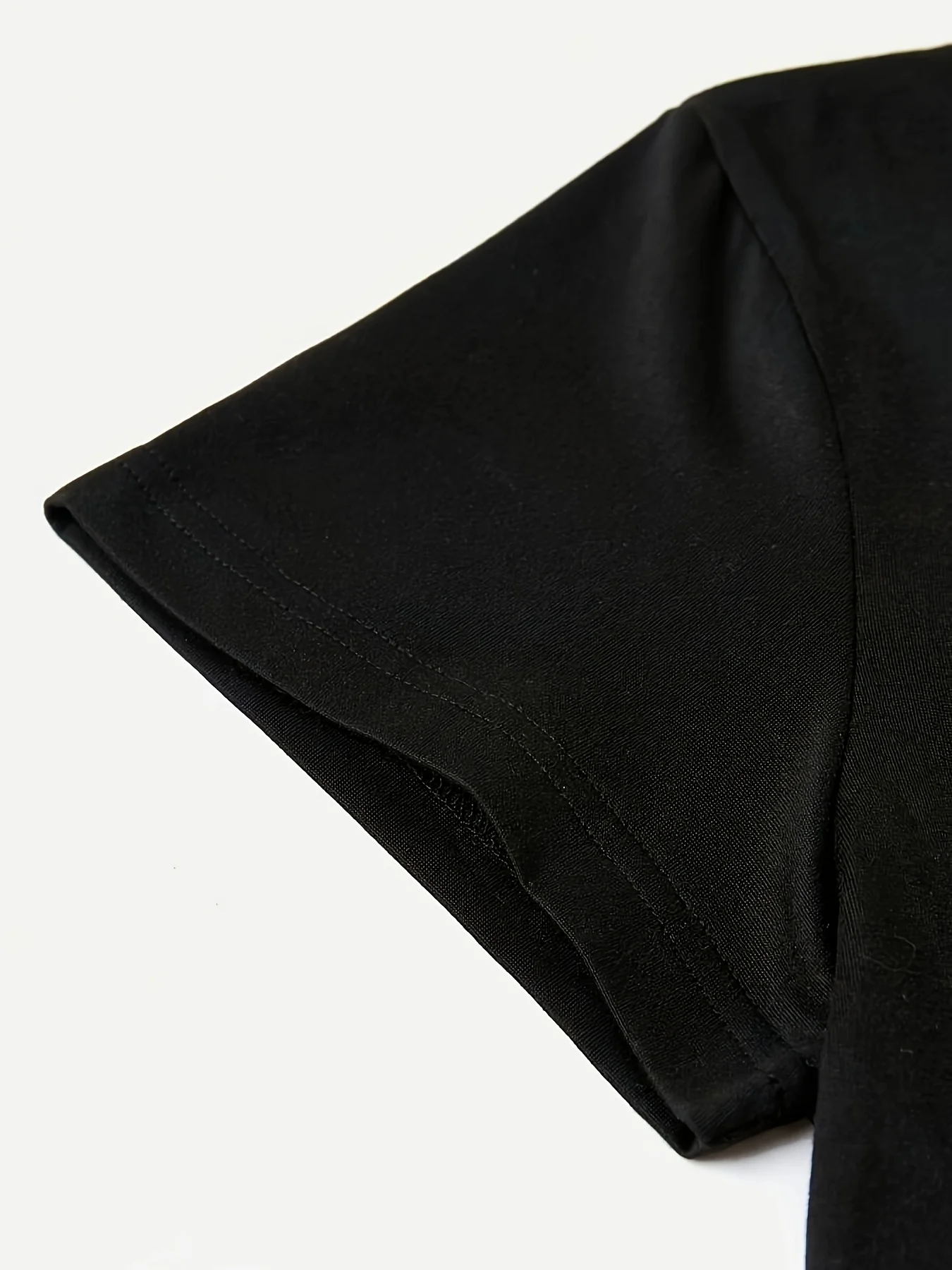 Dames "Summer Walker" zwart-wit grafisch T-shirt - Casual polyester T-shirt met korte mouwen en portretprint, wasbaar in de machine