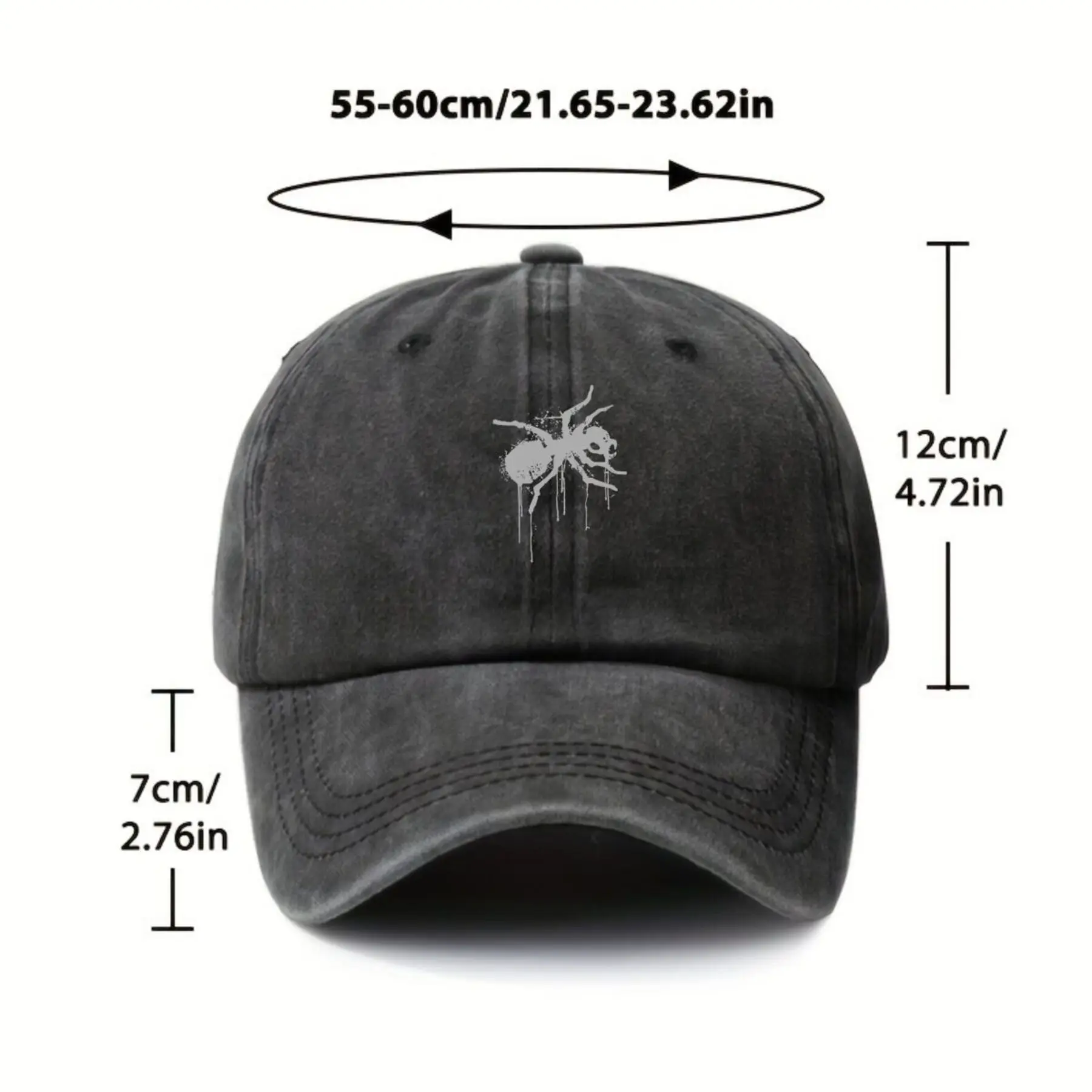 The Prodigy Ant Logo Distressed Washed Baseball Cap Unisex Adjustable Outdoor Sun Protection Cap