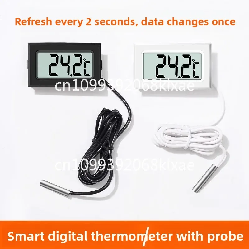 Electronic temperature sensor for breeding with probe digital thermometer