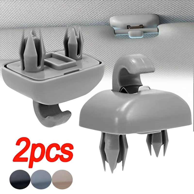 2PCs Car Sun Visor Clip Interior Sun Visor Retainer Hook Clip Bracket for Audi A1 A3 A4 A5 Q3 Q5(8E0 857 562)A7 B6 B7 B8 S4 S5