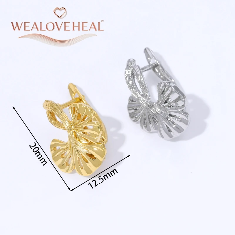 18 Karat vergoldete französische Blumen-Ohrringhaken, Hebelrücken, offene Schleifenfassung für DIY-Ohrringe, Schmuckherstellung, Zubehör – Detail 20