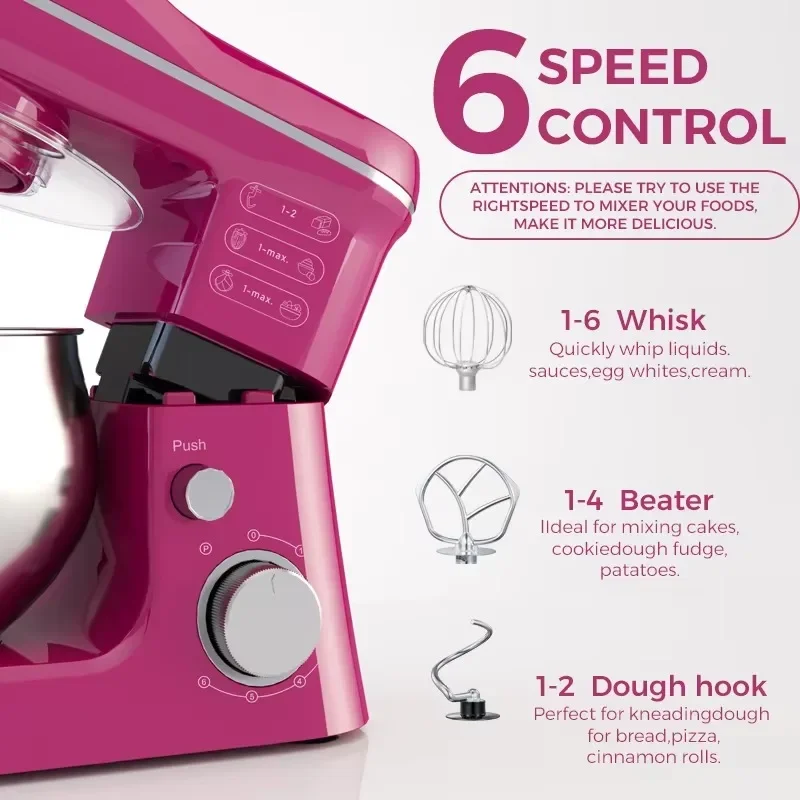 Unique Design Stand Dough Mixer, Electric Bakery Food Mixer, Small Kitchen Appliance for Cake Baking