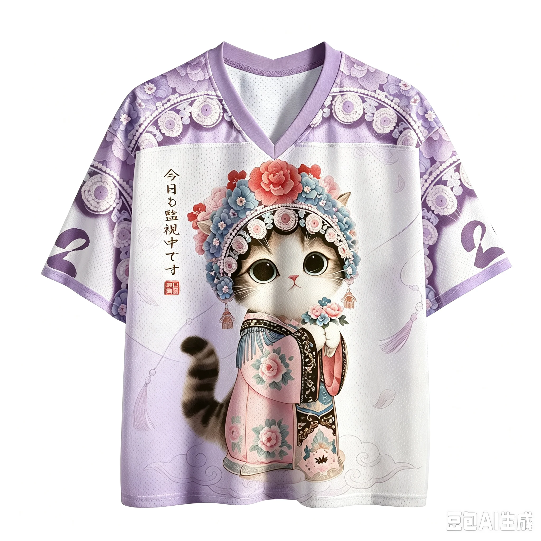 Sommermode, trendiges, farbenfrohes, künstlerisches, dramatisches Katzen-3D-Print-T-Shirt für Damen und Herren, V-Ausschnitt, große Größen, sportlich, schnelltrocknend, lässig, Familienkleidung, Oberteil – Detail 6