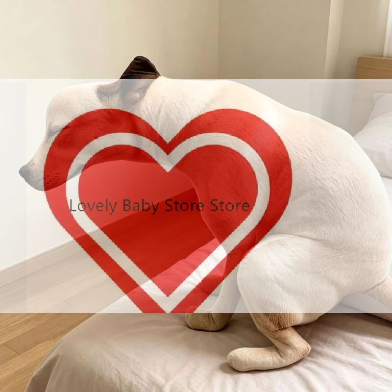 15/40/60cm Large Cute 3D Simulation Dog Plush Toy Stuffed Animal Dog Plush Pillow Stuffed Cartoon Doll Home Decor Friends Kids G