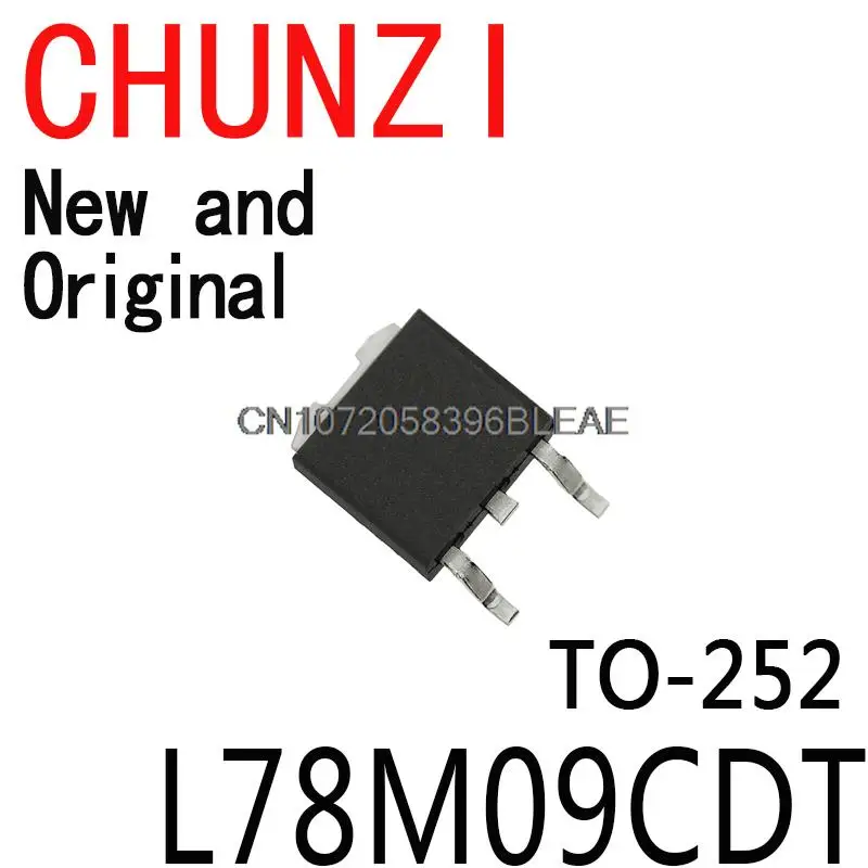 10PCS New and Original TO-252 78M09 SMD L78M09 TO252 Three-Terminal Regulator L78M09CDT