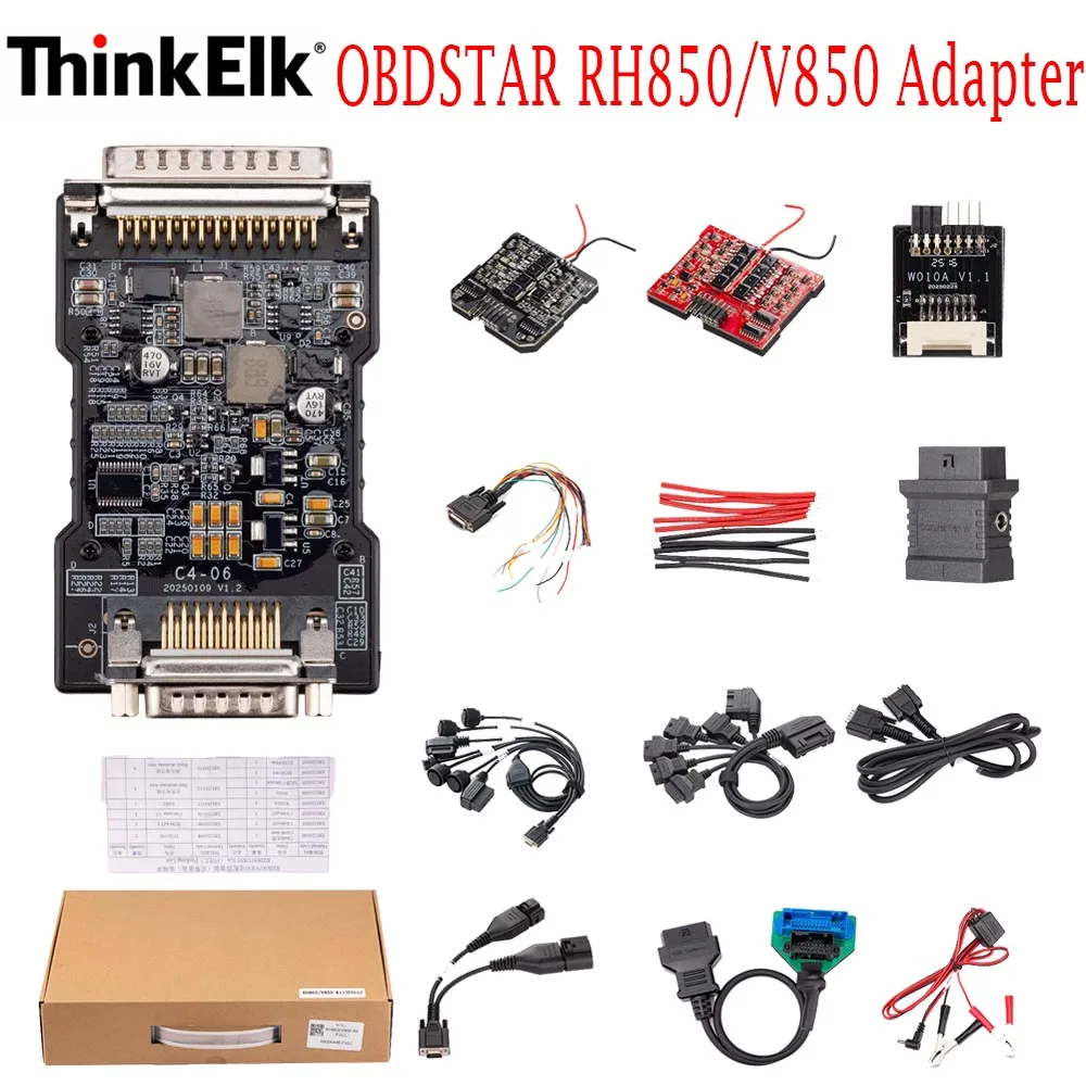 

Комплект адаптеров OBDSTAR RH850/V850 с коллектором MQB ECM001 TCM030 для восстановления всех ключей при утере, сброса подушек безопасности, данных IMMO при системе MQB.