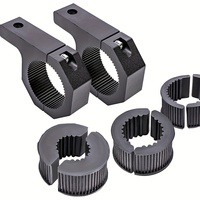 2pcs Road Light Mounting Bracket Aluminum Horizontal Bar Clamp Kits 1/1.5/1.75/2 Inch Bull Roll Cage Clamps Mount for ATV UTV