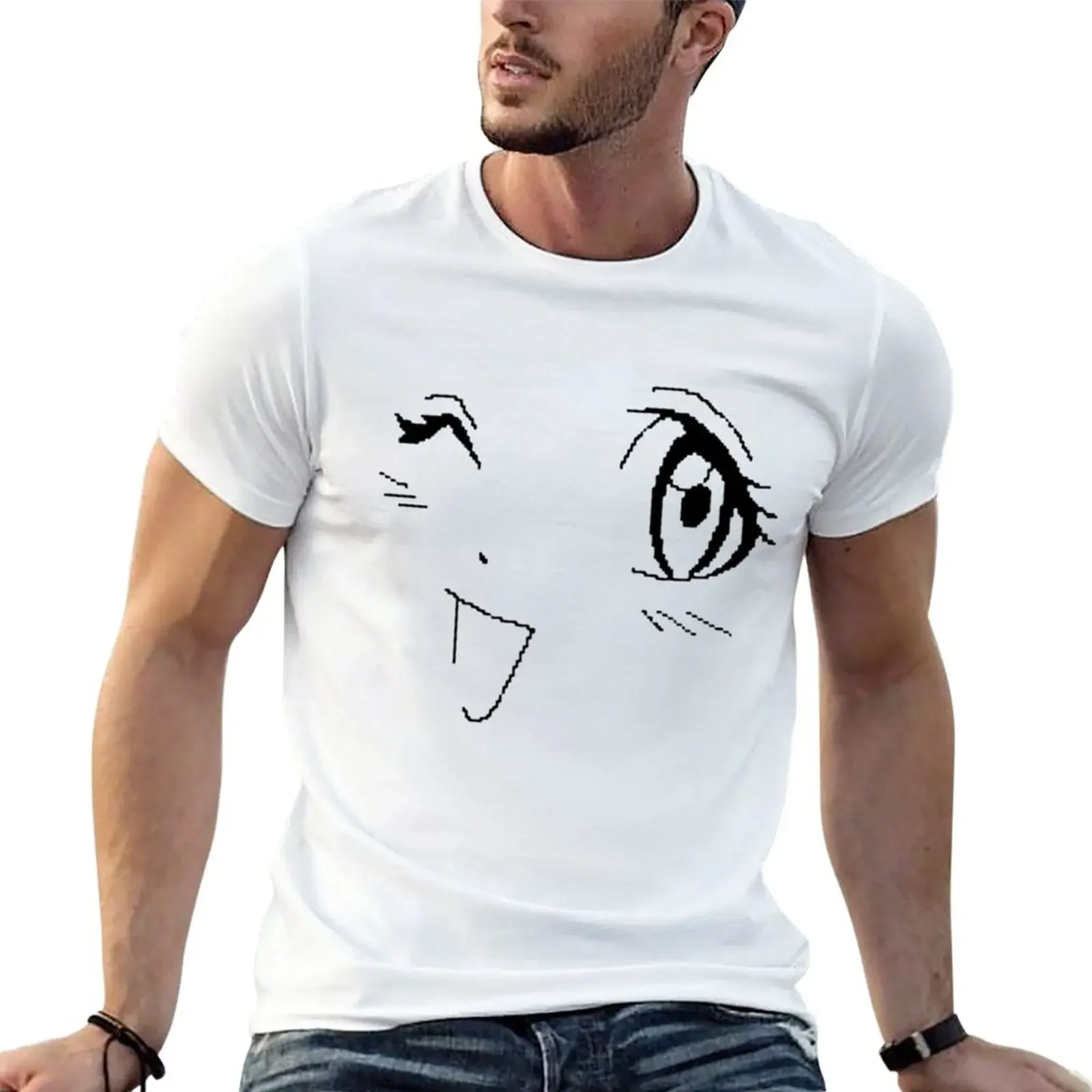 

Winking Manga T-Shirt customs sweat graphics t shirt men