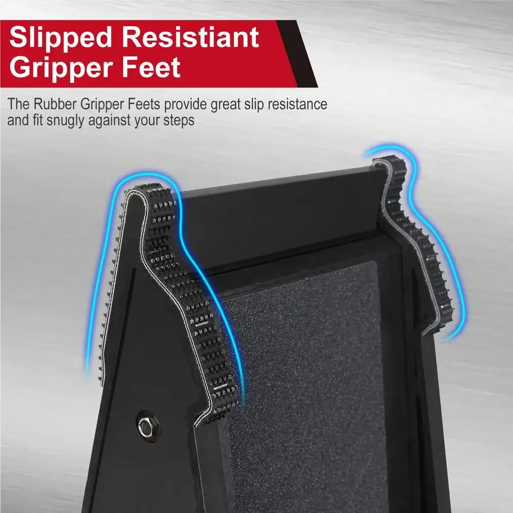 Ladder Leveler,Pitch Hopper Ladder Stabilizer Stair Ladder with Storage Ladder Leveling Tool,Ladder Jacks,Easy to Use,Stable