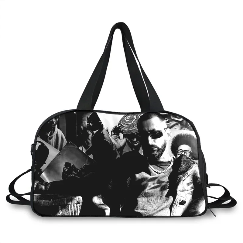 Miyagi & Andy Panda 3D printing fashion trend portable large capacity multi-function messenger bag travel bag