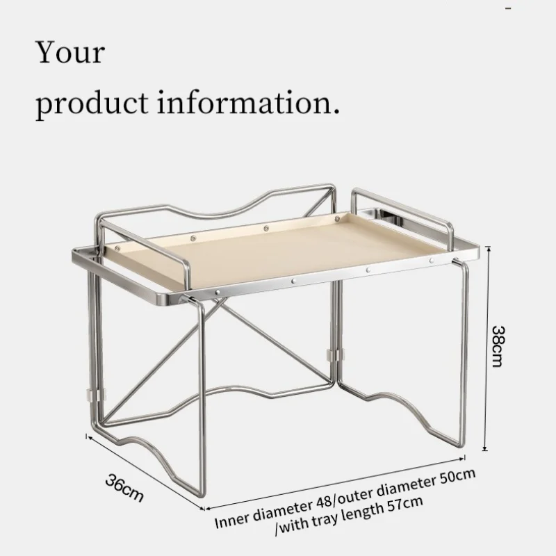 Kitchen 2-layer Microwave Oven Storage Rack Retractable Countertop Gadget Set Floor Stand Seasoning Holder Spicy Organizer Shelf