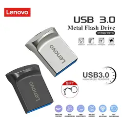 Lenovo 2TB 1TB High Speed USB 3.0 Metal Flash Drive 512GB Pendrive Waterproof USB Pen Drive Mini USB Memory Sticks With Key Ring