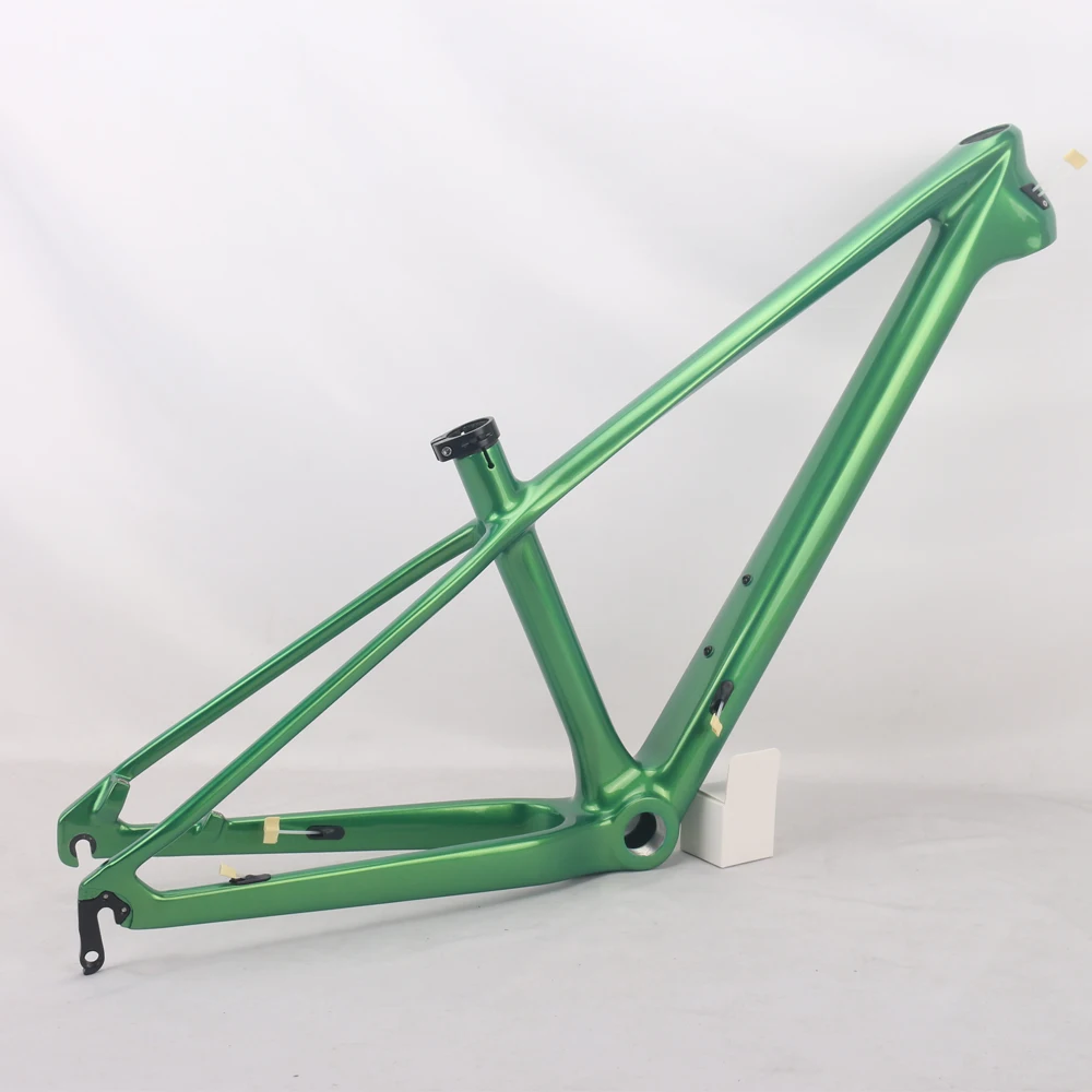 Winowsports 24er Carbon Kids MTB Frame Metal Green Gloss QR 135*9mm BSA68 Children Mountain Bike Frameset  24er*1.75＂