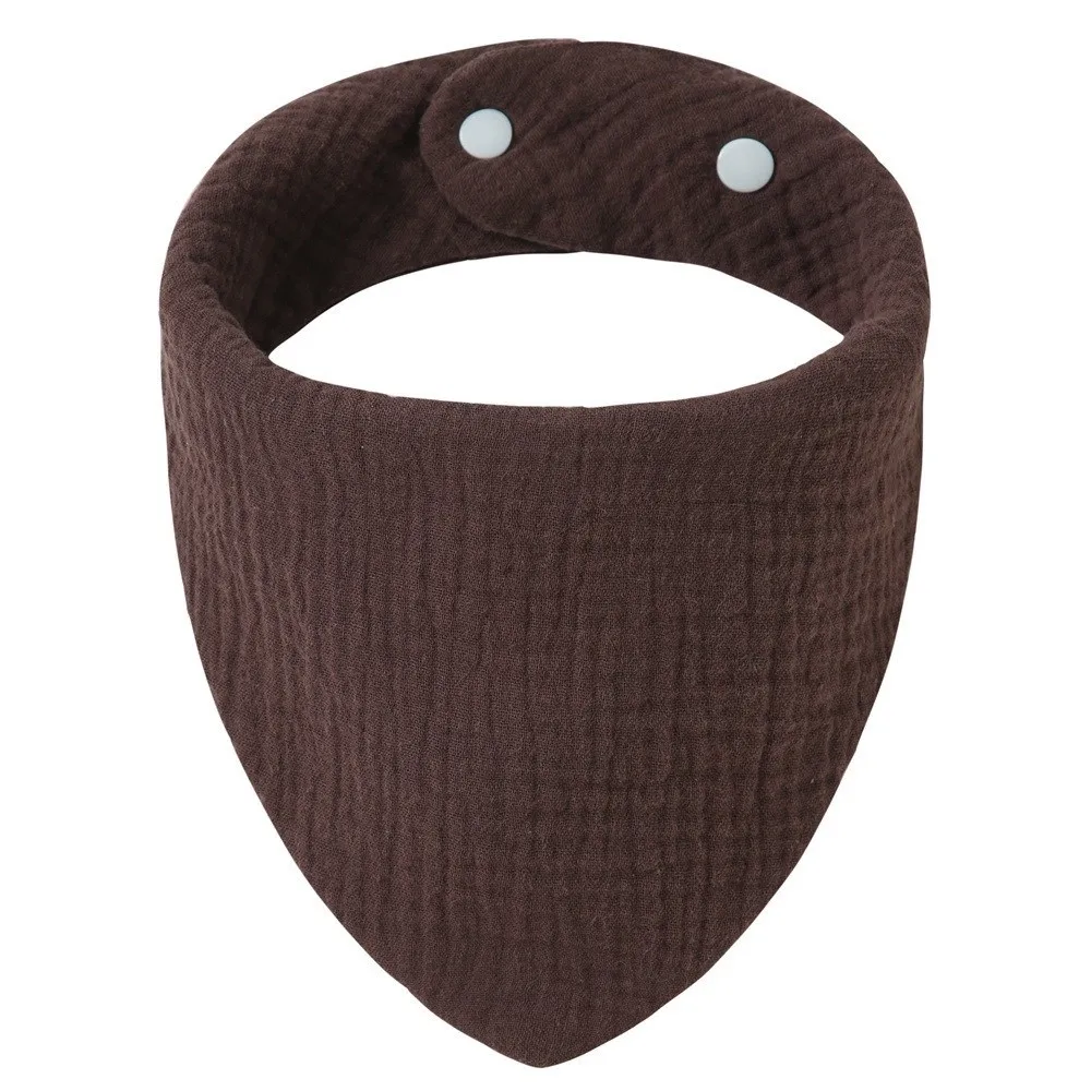 

Cotton Material Newborn Feeding Saliva Towel Soft Absorbent Baby Burp Cloth Solid Color Triangle Shape Drool Bandana Bib