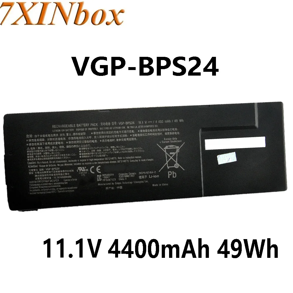 

Аккумулятор для ноутбука 7XINbox Φ 11,1 V 49Wh для Sony VGP-BPS24 VPCSD1S2C