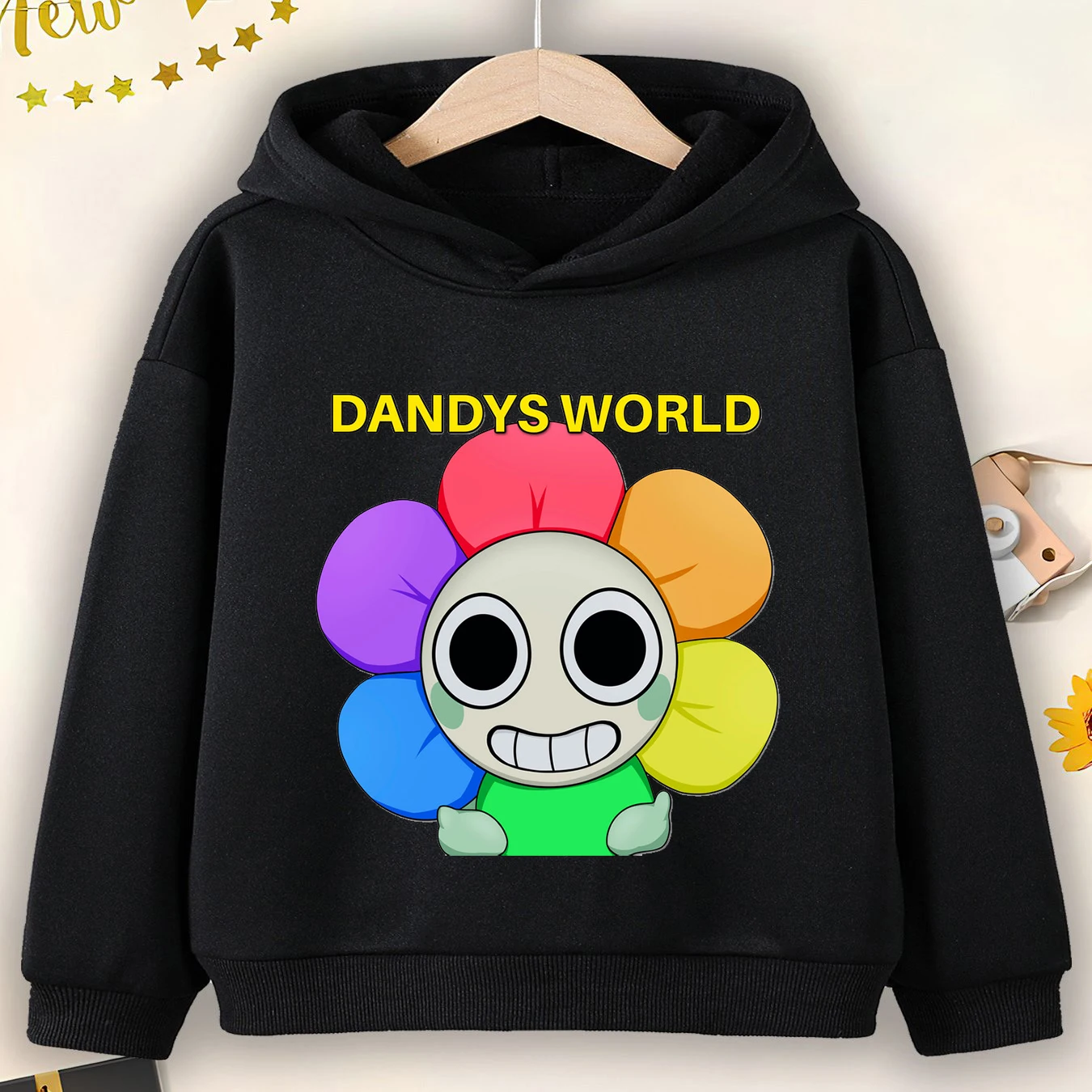 Dandys World Hoodie Boys Casual Sweatshirts Children Clothing Kids Cartoon Dandy's World Print Baby Girls Long Sleeve Outerwear