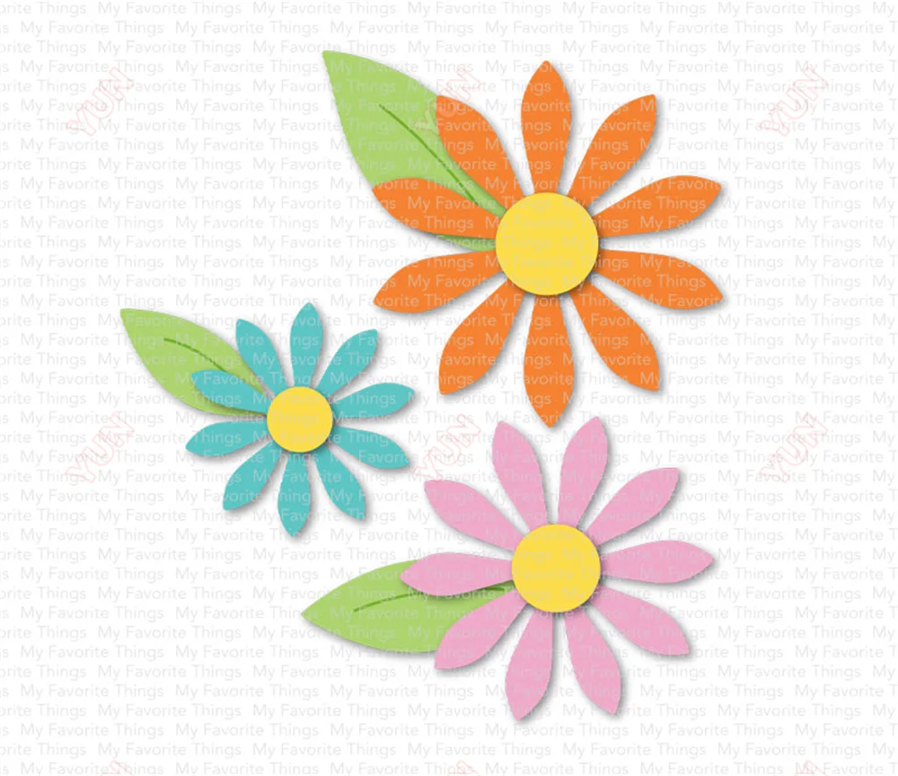 Upsy Daisy Die Namics Flower Head Leafage Metal Cutting Dies Decoration Scrapbook DIY Paper Card Album Mould Craft Greeting Card