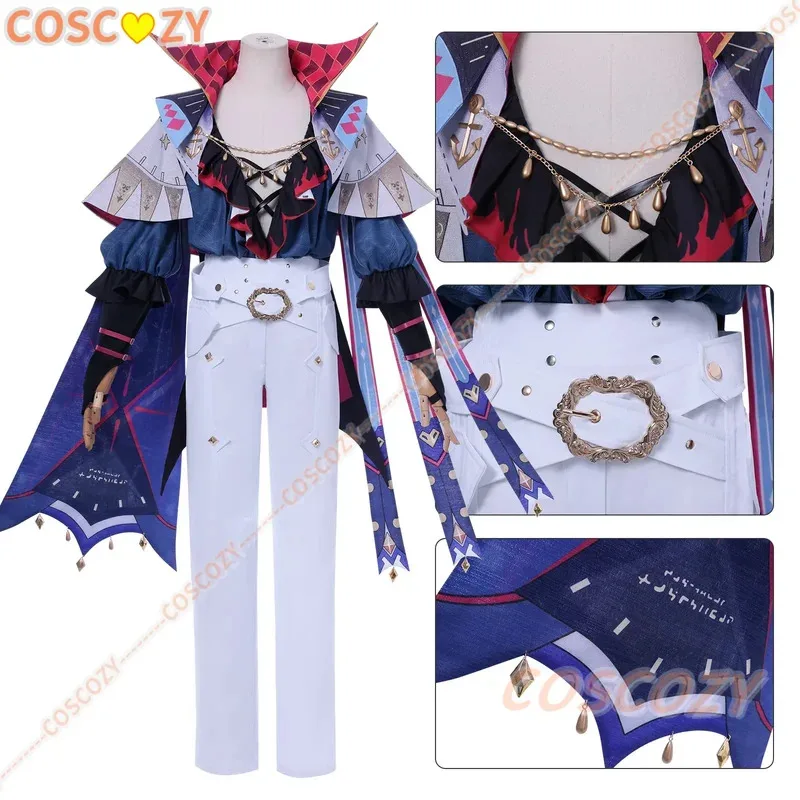 Game Wuthering Waves Brant Cosplay Costume Wig Suit Tattoo Hat Carnival Halloween Comic Con Animation Party Outfit for Men Boys