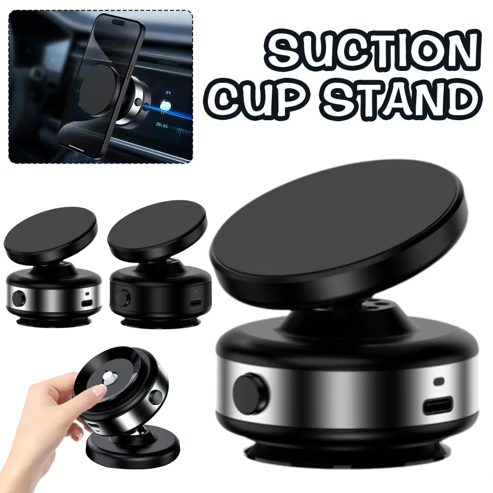 MK-C15 Cell Phone Car Holder Magnetic Suction Vacuum Suction Car Phone Holder Navigation Dedicated Support Aluminum Alloy Holde