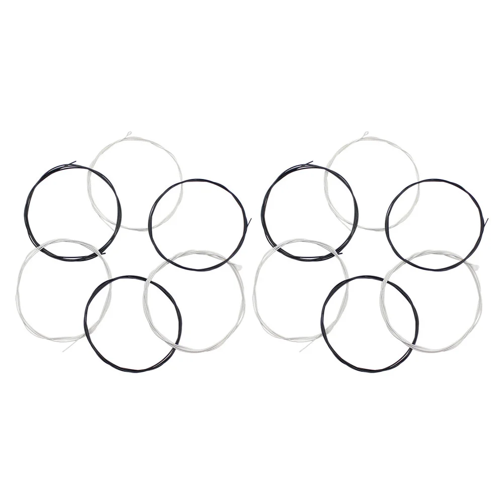 2 Sets Replace Classical Guitar Strings Guitars Bass Stickers Silver-plated Copper Alloy Winding Kit Accessories