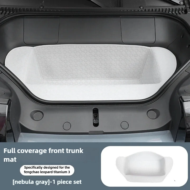 

Передние коврики в багажник для BYD Equation Titanium 3 2025, кожаный ящик для хранения с защитой от грязи, противоскользящая накладка, аксессуары для интерьера и уборки