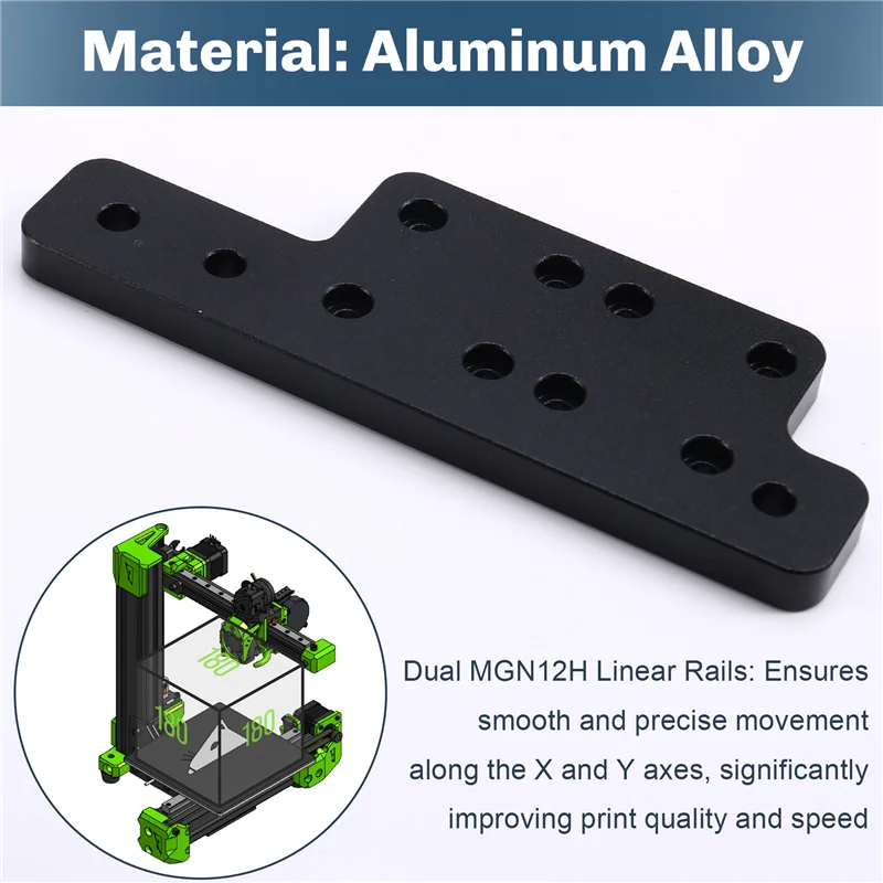 

Well Made-For Funssor Ratrig V-Minion 3D Printer Dual MGN12H Linear Rails Aluminum Alloy X Y Axis Plate