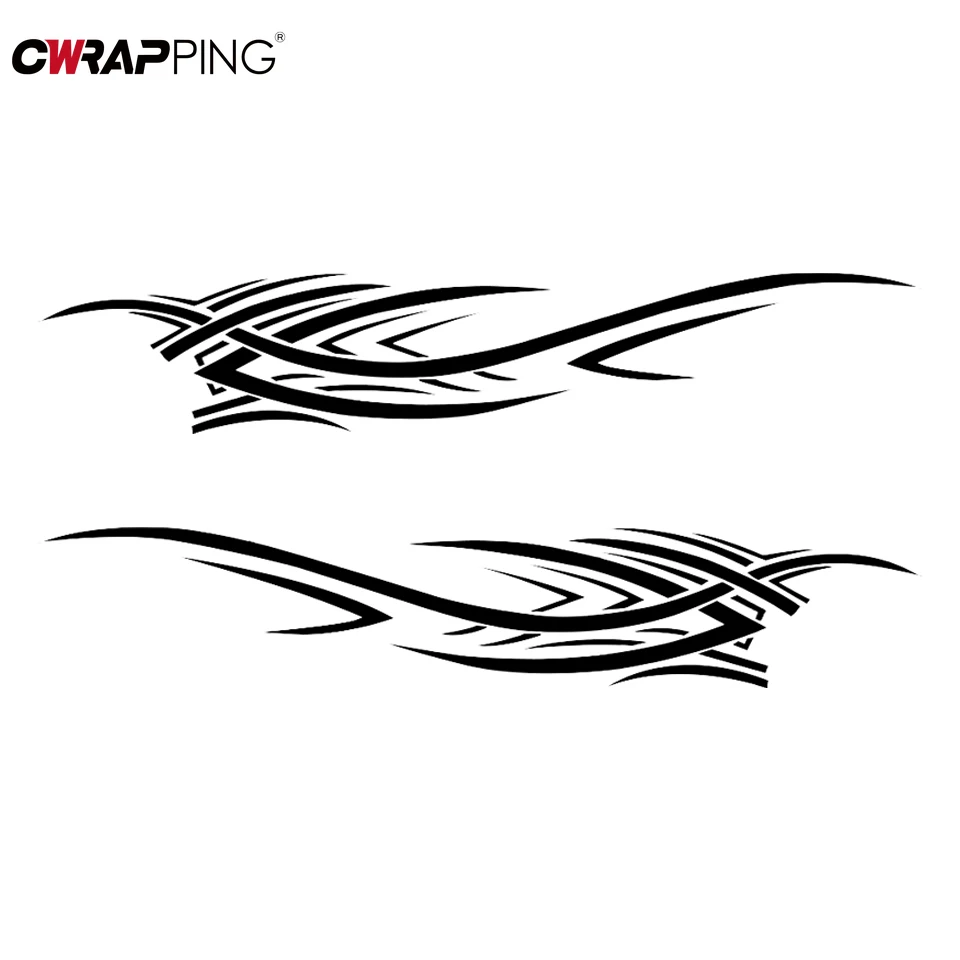

Motorcycle Body Flame Decals Auto Bumper Hood Door Waistline Sticker Universal DIY Flame Vinyl Decal Sticker for Car Accessories
