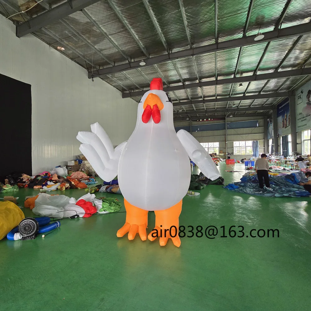 Promocyjna Ogromna Nadmuchiwana Kurczak, Nadmuchiwany Kurczak Kreskówkowy Kogut Maskotka Duży Kogut do Reklamy
