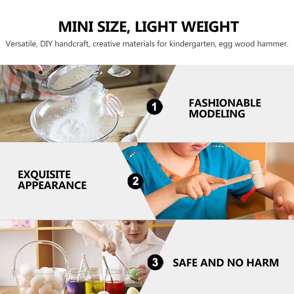 ไม้ตีเด็ก 24 ชิ้น ด้ามยาวผิวเรียบ สำหรับฝึกการประสานมือและตา ใช้สำหรับงานคราฟต์และทำขนม