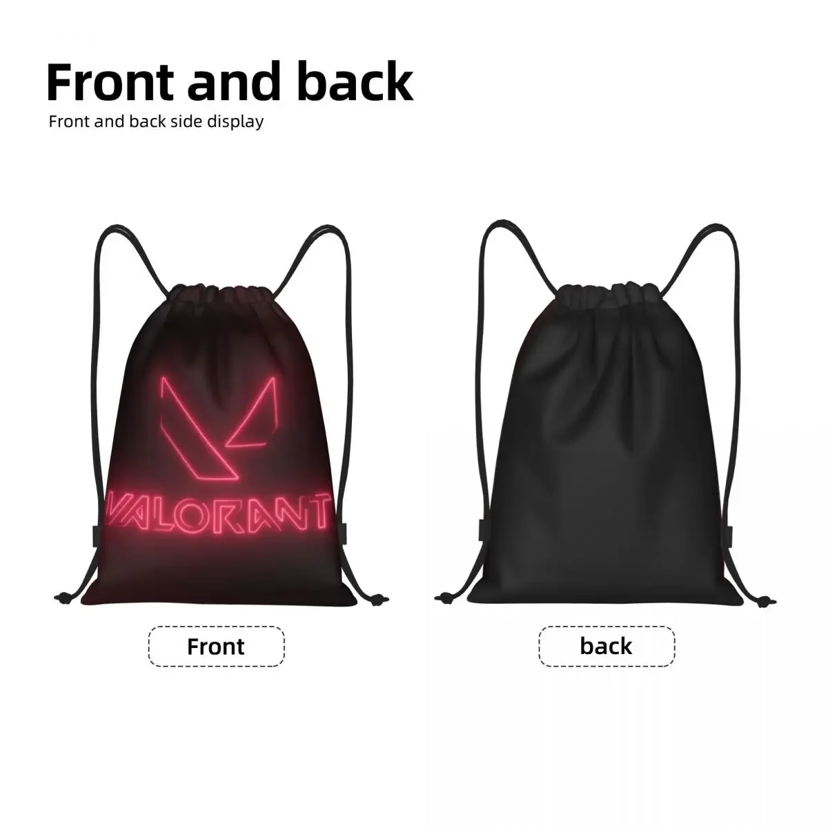 Valorant Game Proximity Wstring Sac à dos pour femme et homme, sac de sport, sac à provisions