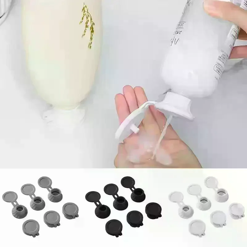 3pcs Inverted Bathroom Shower Gel Shampoo Leakproof Kitchen Spice Bottle Plastic Cup Lid Wholesale Leakproof Bottle Cap
