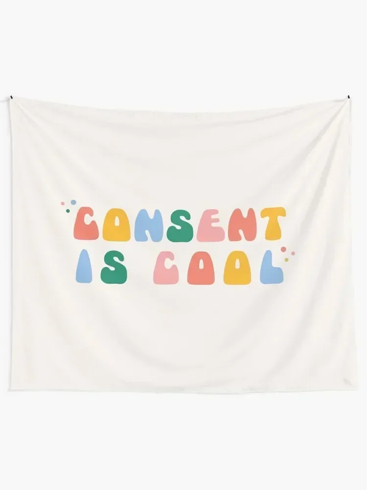 Consent Is Cool Tapestry Bedroom Decor Aesthetic Aesthetic Decoration Tapestry