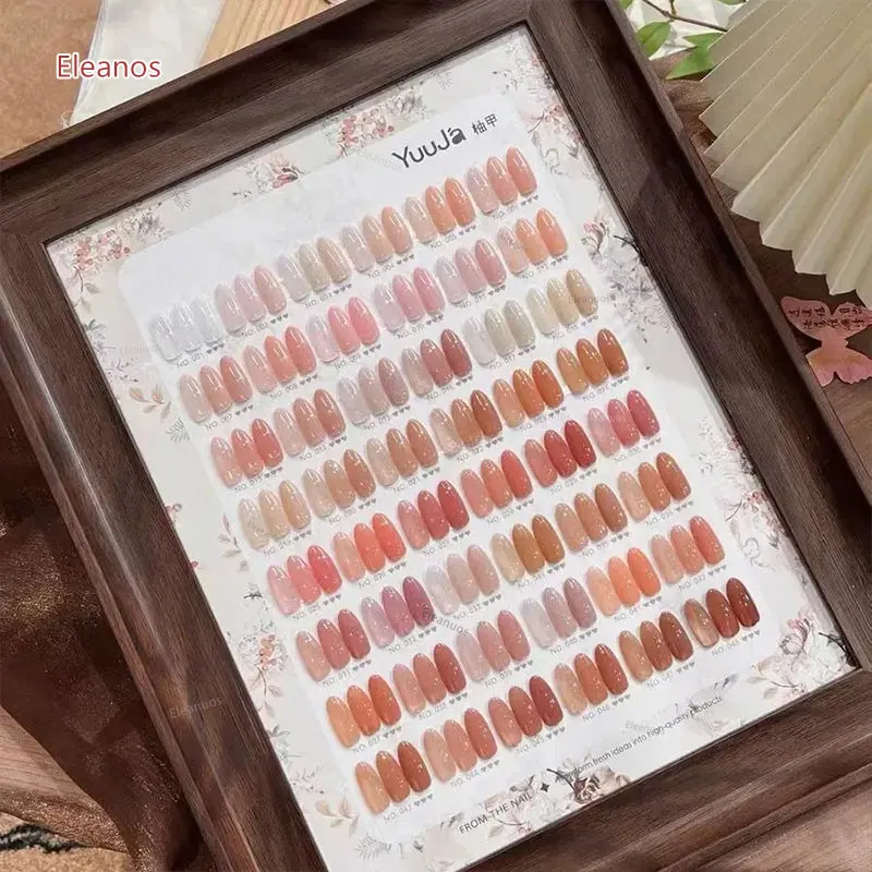YUUJA High Quality 48 Colors Transparent Nail Gel Set Nail Salon 2025 New Fashion Hot Sale Non-Eoxic Nude Uv Gel Nail Art kit