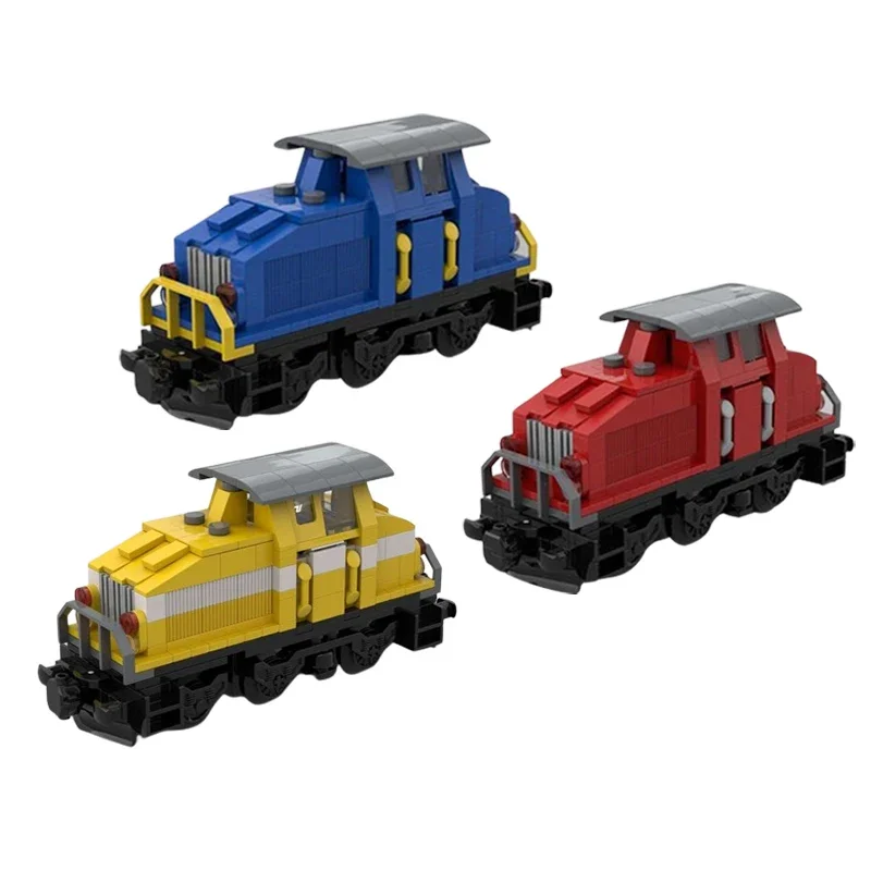 Bloques de construcción Moc para niños, juguete de ladrillos para armar tren de ciudad, serie Workslocomotive TECHNIC, ideal para regalo de Navidad, código DHG 500 C