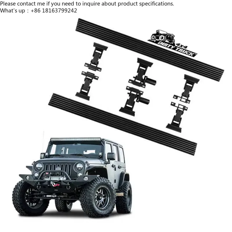 

Best Rock Slide Power Running Boards for Jeep Gladiator 2020-2024 DirtyTruck4x4 Electric Side Steps Car Accessories