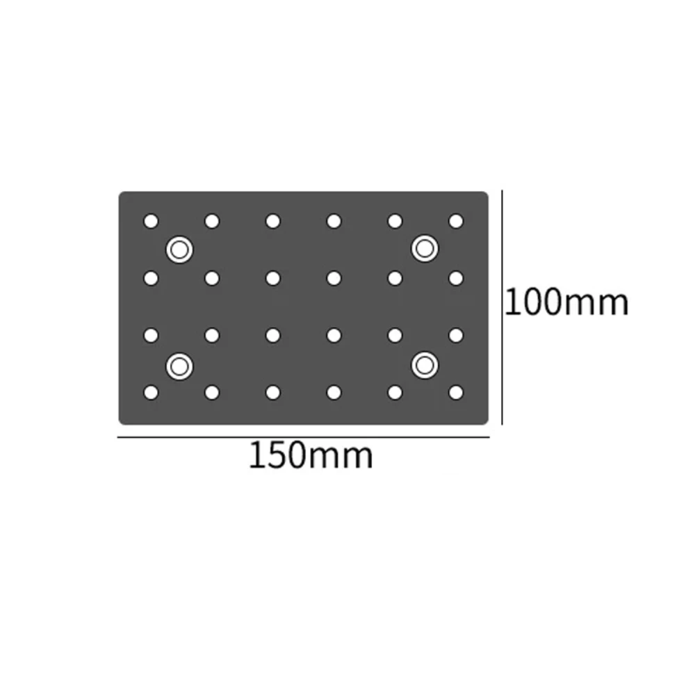 Aluminum Optical Breadboard 100x150x12mm Anodized M6 24 Threaded Holes 25x25mm Experiment Mounting Plate