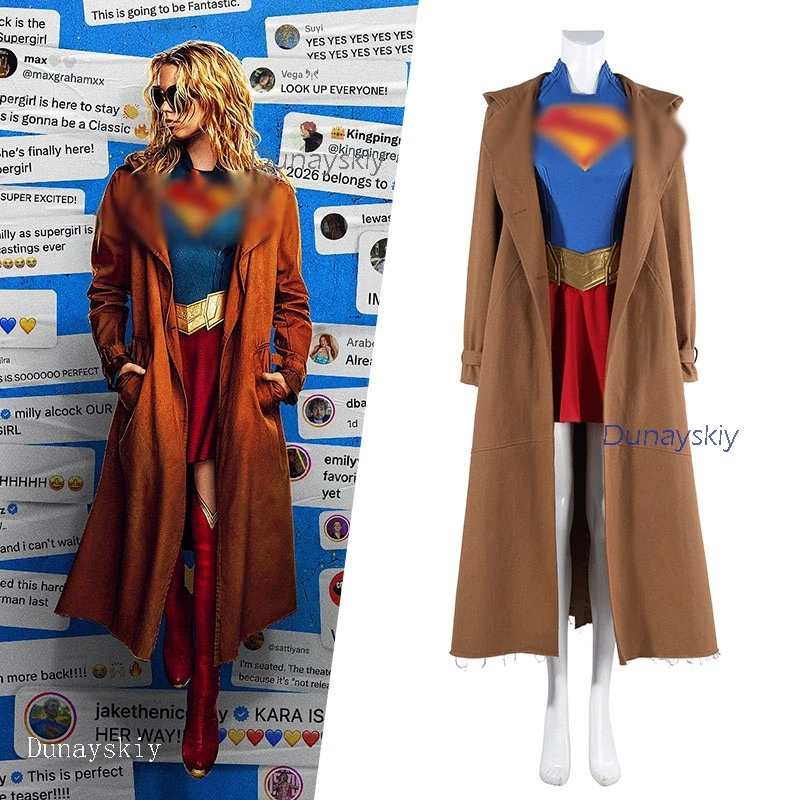 

Kara Cos Superhero Cosplay Cape Skirts Fullset Clothing girl Anime Manga 2026 New Halloween Carnival Women Roleplay Uniforms