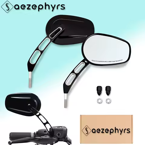 Motorcycle Handlebar Mirrors Side Rearview Mirrors For Harley Touring Sportster 883 Softail Electra Glide Road King Dyna Fat Boy