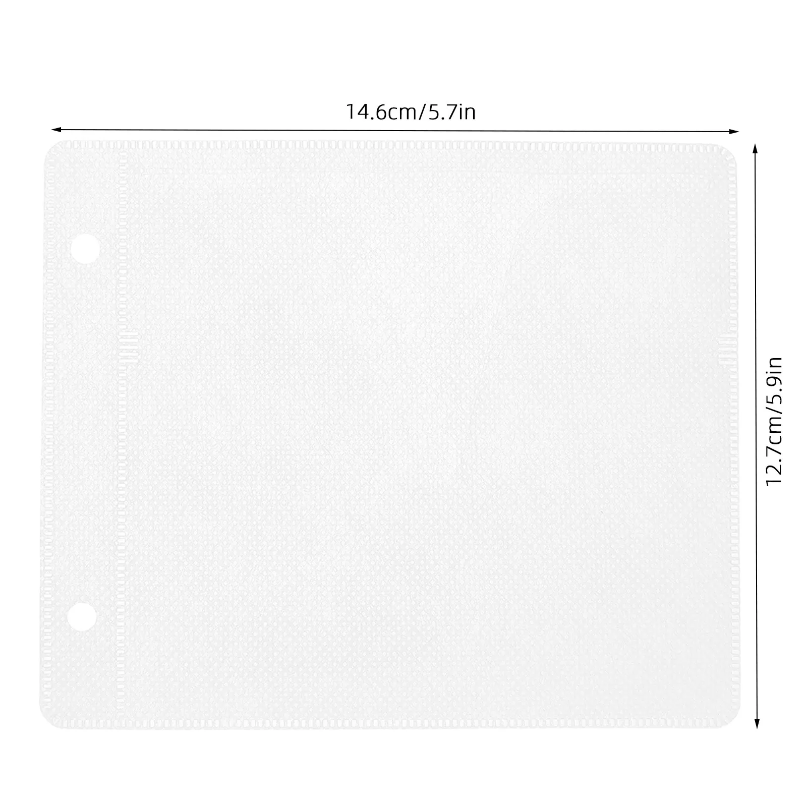 50pcs Cd Binder Pages Double Sided Plastic Disc Holder Sheets Loose Leaf Refill  Media Storage Organizer 2 Ring Dvd Binder Pages