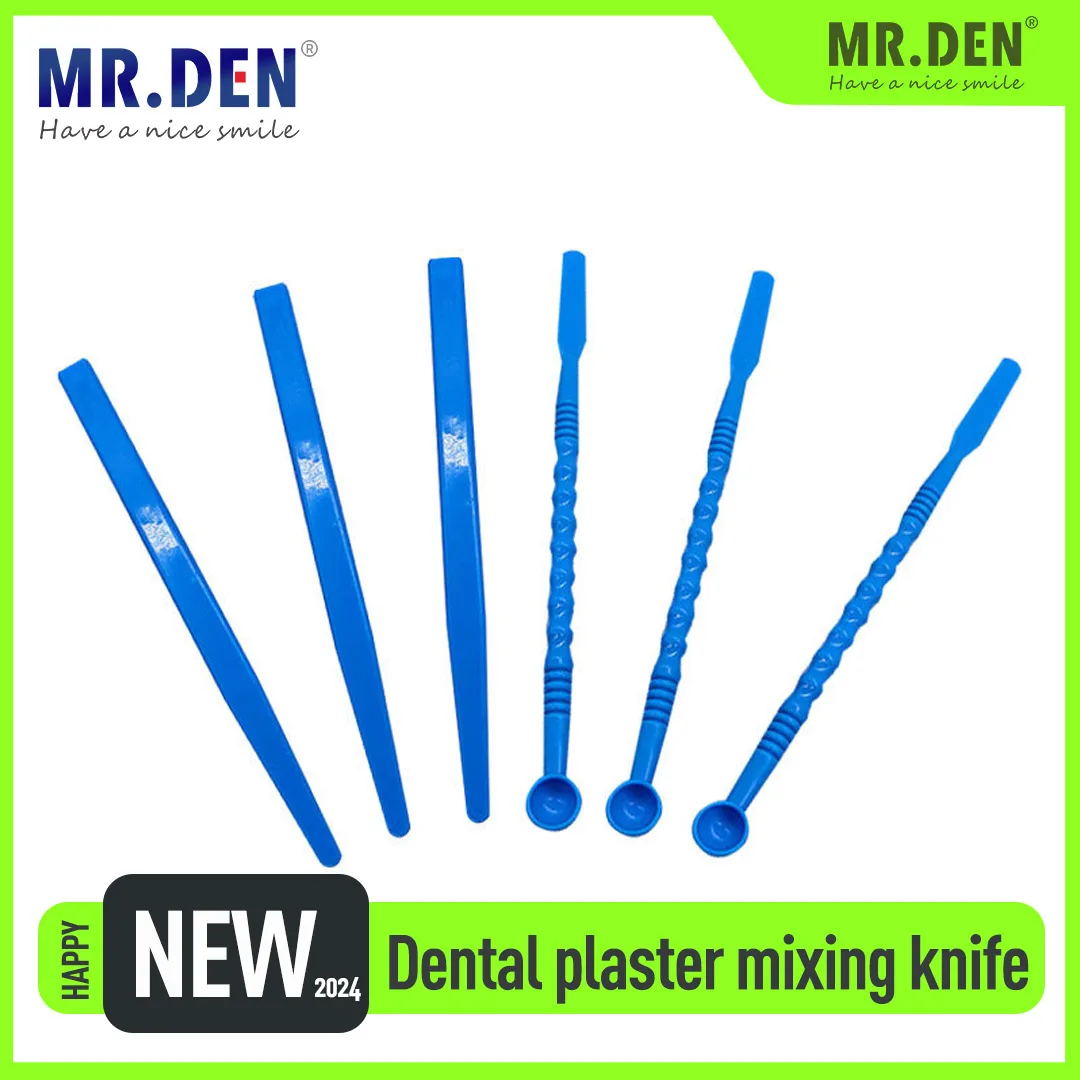 MR DEN ABS Plastic Mixing Knife Dental Plaster Mixing Knife Impression Mixing Knife Dental Material Consumable Tools With Spoon