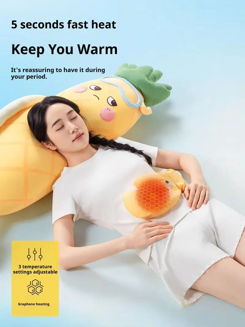 Okya Pineapple King Sleeping Plush Patting Hugging Pillow Ice Silk Cooling Sensation Soothing Doll Tapping Plushie Birthday Gift