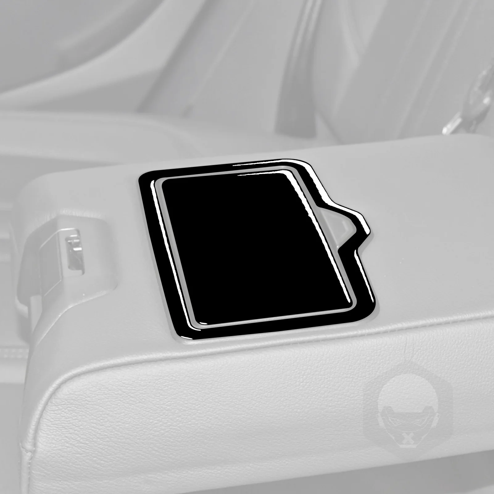 For Audi Q5 Q5L FY 2018-2023 Piano Black Accessories Car Interior Rear Water Cup Panel Cover Trim Stickers Decoration view 4
