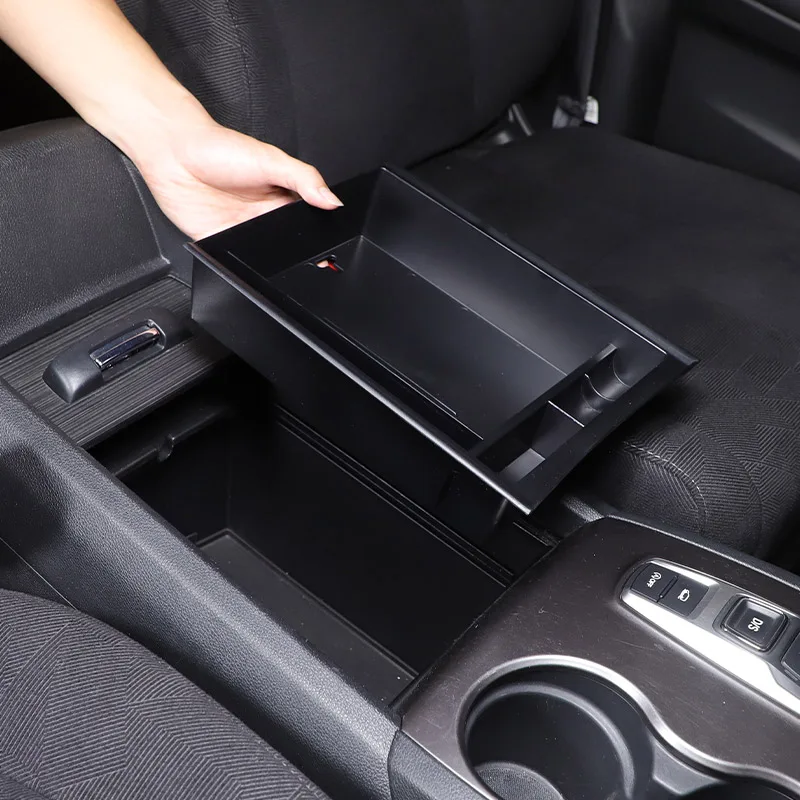 For Honda Pilot 2015-2022 ABS Car Center Armrest Box Storage Box Mobile Phone Tray Item Organizer Car Accessories